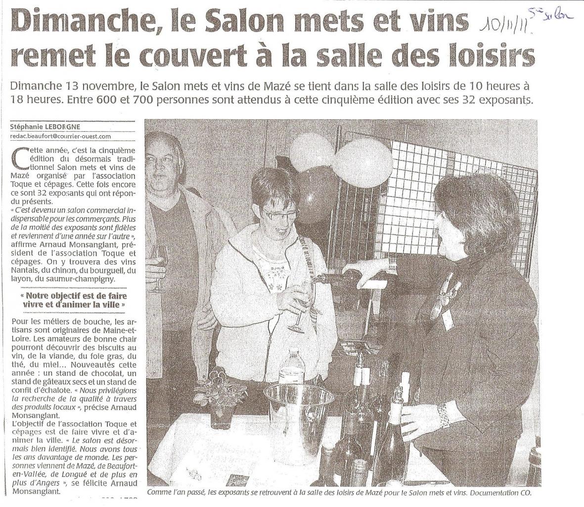 Article CO Annonce salon 2011