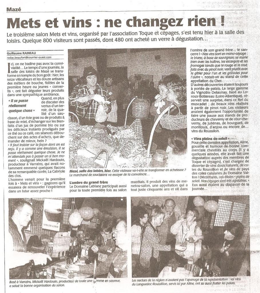 Article CO suite salon 2009