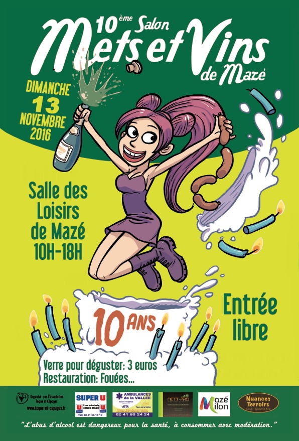 Affiche mets et vins 2016